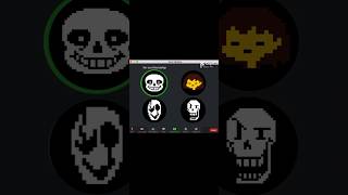 Undertale Zoom Call gone wrong meme sans edit undertale [upl. by Lebyram]