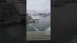 Tallink Megastar depart from Tallinn Timelapse tallink [upl. by Leila]