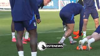 ItaliaFrancia lallenamento completo della squadra azzurra di Luciano Spalletti [upl. by Gildea770]