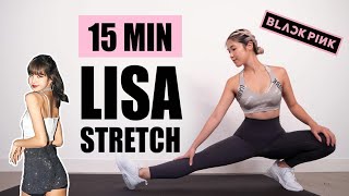 BLACKPINK LISA INSPIRED FULL BODY STRETCH  15 Min Daily Stretch Routine For Flexibility  Mish Choi [upl. by Nnyroc]