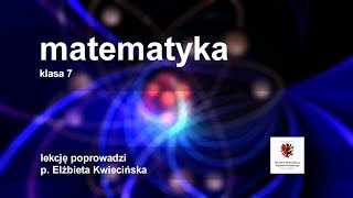 Matematyka  klasa 7 SP Zadania tekstowe [upl. by Bryana454]