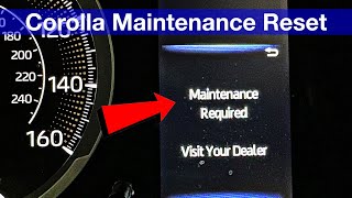 Maintenance Required Reset 2020  2024 Toyota Corolla [upl. by Larissa]