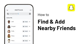 How to Find amp Add Nearby Friends on Snapchat [upl. by Atinuahs]