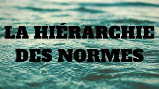 Introduction au droit la hiérarchie des normes [upl. by Neelhtak]