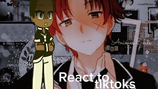 kokujin no tenkousei react to tiktoks hiroki as ayanokoji olhem descrição [upl. by Eniger]