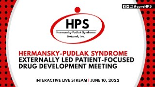 HermanskyPudlak Syndrome Externally Led PatientFocused Drug Development Meeting [upl. by Olwena]