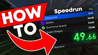 How to setup SPEEDRUN TIMER Livesplit Tutorial [upl. by Nide]