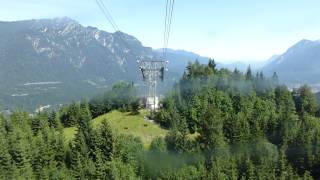 Riding on the Alpspitzbahn cablecar [upl. by Jack493]