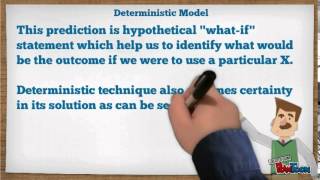 Deterministic vs Probabilistic Model [upl. by Alaehs]