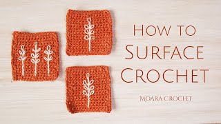 How to Surface Crochet with Moara Crochet [upl. by Liagaba]