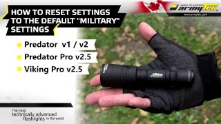 Armytek Tactical Flashlights Ledlight Settings Reset [upl. by Knighton]