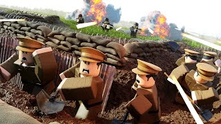 Biggest Ever ROBLOX WW1 Trench Warfare Simulation in Roblox Trench War [upl. by Leirbag]