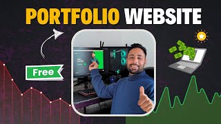 How To Make Portfolio Website for FREE  2024 Easy Method [upl. by Annayehc]