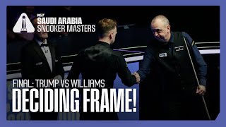 Trump vs Williams DECIDER 🔥  Saudi Arabia Masters 2024 [upl. by Lyrahs33]