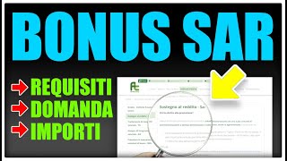 BONUS SAR 2024 780 o 1000 EURO SOSTEGNO REDDITO LAVORATORI SOMMINISTRATI AGENZIE LAVORO FORMATEMP [upl. by Jenda]