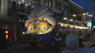 12News crews caught the magic of Mardi Gras in action in downtown Beaumont Saturday [upl. by Ettegirb]