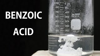 Making Benzoic Acid from sodium benzoate [upl. by Hett]