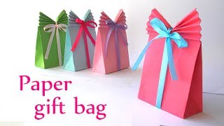 DIY crafts Paper GIFT BAG Easy  Innova Crafts [upl. by Kina]