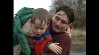 Michael Feldmann rescues Robert Sugden from a river in Emmerdale 7 January 1993 [upl. by Joli941]