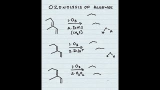 Ozonolysis of alkenes ozonolysis alkenes organicchemistry chemistry [upl. by Nilkcaj]