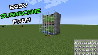 Minecraft Easiest Automatic Sugarcane Farm 120 [upl. by Lenneuq]