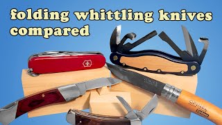 The BEST Folding Pocket Knives for Whittling and Wood Carving Tested and Reviewed [upl. by Frick288]