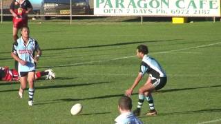 Lake Cargelligo Tullibigeal United V Wyalong Mothers Day 2010 Hayden Brooks try [upl. by Trevah]