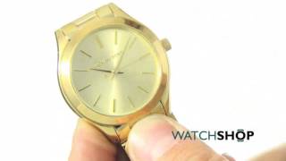 Michael Kors Ladies Mini Slim Runway Watch MK3512 [upl. by Nnaeinahpets877]