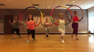 “BABY ONE MORE TIME” Britney Spears  Dance Fitness Workout with Weighted Hula Hoops Valeo Club [upl. by Bank65]