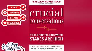 🌟 Crucial Conversations by Kerry Patterson BOOK SUMMARY  Key Takeaways [upl. by Orban380]