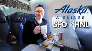 Alaska Airlines First Class SFO to HNL Worth It ‍✈️ Boeing 737 [upl. by Frayne56]