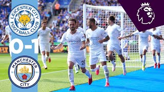 Man City Highlights  Leicester 01 Manchester City  Silva Goal [upl. by Waldemar]