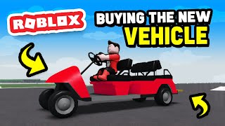 BUYING THE VEHICLE in Cabin Crew Simulator Roblox [upl. by Eissel]