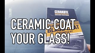 Cerakote Ceramic Windshield Coating Review Rain Repelling Magic or Just Hype [upl. by Ailima227]