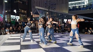 STREET ARTIST SEOUL YONSEI amp KOREA UNIVERSITY DANCE TEAM COMBINED SINCHON BUSKING 231105 [upl. by Emeline]