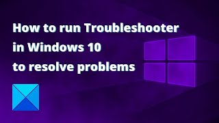 How to run Troubleshooter in Windows 10 to resolve problems [upl. by Ahsenom598]