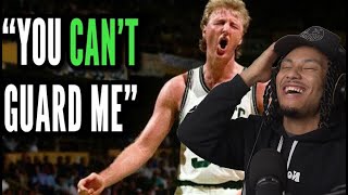 Larry Bird Trash Talking Reaction [upl. by Turino101]