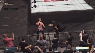 WWE 2K24 DEATHMATCH SANDMAN VS BUBBA RAY DUDLEY [upl. by Wadsworth102]