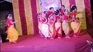 Bajlo chutir ghonta stageshow dance saree pujavibe [upl. by Ayak]