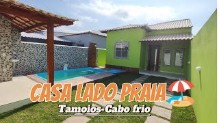 CASA MODELO COM PISCINA NA PRAIA DE UNAMAR CABO FRIO 🏖️😍 [upl. by Giess]