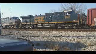 CSX 4749 Flared MAC Leads to Flomaton AL with nice K5LA on CSX M605 with Railfan Crews [upl. by Aidnac585]