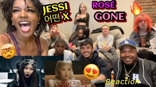 JESSI AND ROSÉ REACTION 어떤￼X AND GONE [upl. by Chae589]