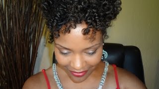 Natural Hair Styles Tutorial  Bangin Bantu Knot Out on Fine Hair 3c [upl. by Meihar]