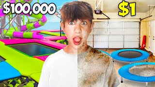 I Survived A 1 vs 100000 TRAMPOLINE PARK  challenges [upl. by Honeywell126]