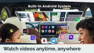 Netflix YouTube Wireless CarPlay and Android Auto – Take your drive to the next level [upl. by Inaej]