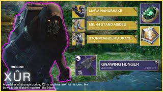 XUR New Location and Good Roll 76 Hunter Build Liars Handshake for sale Destiny 2 The Final Shape [upl. by Zurheide460]