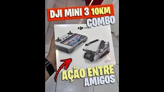 DRONE DJI MINI 3 COMBO 10KM NOVO  Ação Entre Amigos [upl. by Brownley]