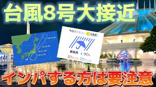 朝730現在の舞浜駅から生放送‼️本日台風8号大接近‼超気をつけよう‼️ [upl. by Clardy114]