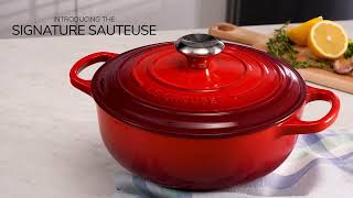 Le Creuset Signature Sauteuse Features amp Benefits [upl. by Gamali]