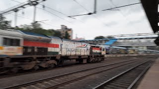 SBT Special Livery WDP4D with 16588 BKN YPR express rescues failed KJM WDP4D [upl. by Notsnorb]